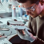 man repairing mobile phones on workbench 2026 03 17 03 31 32 utc
