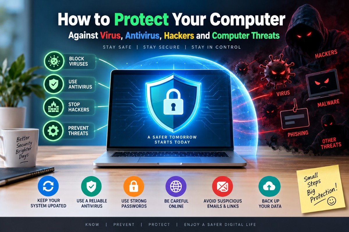 Home 9 How to Protect Your Computer Against Virus, Antivirus, Hackers and Computer Threats