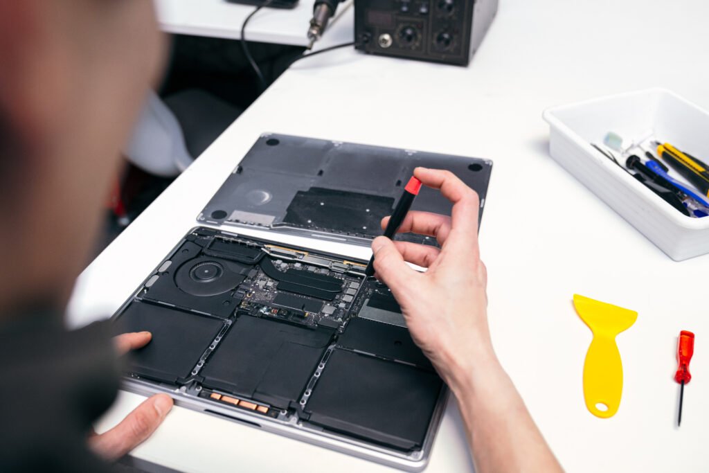 Your Go-To Apple Mac Repair Expert In Clacton Near You 2 Laptop repair at the We Repair Computers bench in Clacton-on-Sea and Harwich